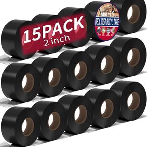 Deck Joist Tape 2 inch, 2" x 50' Joist Tape for Decking, 15 Rolls Waterproof and Anti-Corrosion Flashing Deck Tape Joist for Deck, Joist, Roofs, Beams, RV, Roof Extend Decking Tape
