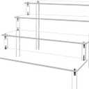 Acrylic Display Risers Cupcake Stand for Food Desserts,Perfume Organizer 4 Tier Clear Shelf Display Stand Funko POP Collections,Perfume Stand for Organizer and Decoration(12 x 8 x 6 Inch)