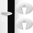 Silicone Door Guard and Stopper, Prevents Finger Pinch Injuries, Door Safety for Kids, 2 Packs White Basic (White 2 Packs Basic)