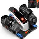 Under Desk Elliptical, Upgraded 15 Adjustable Speeds Leg Exerciser While Sitting for Seniors with Forward & Reverse Direction, Ellipse Leg Exerciser with Touch LED Display Monitor and Remote Control