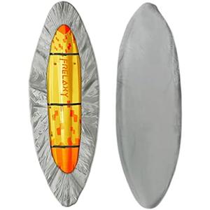 Frelaxy 420D Kayak Cover, Heavy Duty Waterproof UV Resistant Kayak Covers for Outdoor Storage, Ultra Strong Canoe Storage Dust Cover, Great for Indoor & Outdoor 9.8-13.5ft