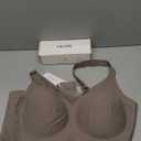 OEAK Plus Size Full Coverage Wireless Supportive Back Fat Smoothing Wirefree Bras for Large Breasted Women Grey 3XL