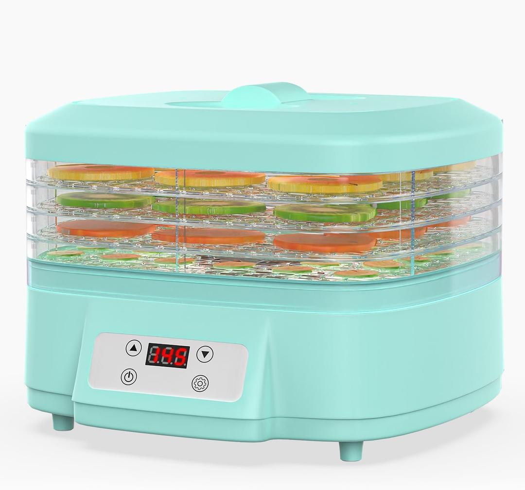 Prenafla Food Dehydrator Machine - Dehydrator with Digital Adjustable Timer & Temperature Control, 5-Tray Dehydrator for Food and Jerky, Fruit, Dog Treats, Herbs, Snacks