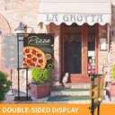 Poster Stand Heavy Duty - 2 Pack Pedestal Poster Stands for Display, Adjustable Height up to 80 Inch, Double Sided Black Floor Standing Sign Holder for Foam Board Signage