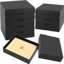 10 Pack A4 Paper Storage Box for 11"x8.5" Inch Letter Paper, Cardboard Photo Organizer with Lid, Craft/Arts Storage Containers, Scrapbook Storage Box for Office School Home,9x12x2.5inch