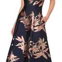 Adrianna Papell Off Shoulder Jacquard Dress, Large
