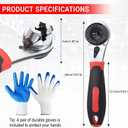 Adjustable Ratchet Wrench Kit 6-24mm Opening, Ratcheting Adjustable Wrench with 360 Rotating Head & Reversible Switch, Cr-V Steel Locking Tool, Universal Socket Wrench Self-Adjusting Tool Set