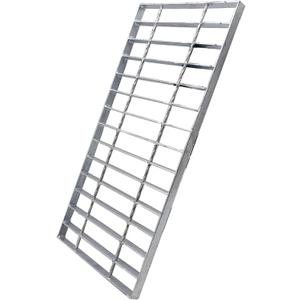 Galvanized Steel Drain Grate, Driveway Channel Cover 20x8 in