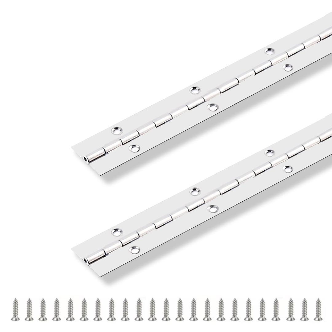 Piano Hinge 36" x 1" Stainless Steel Continuous & Piano Hinge