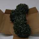 Hotop 4 Pcs Artificial Plant Topiary Ball 4 Layers Garden Spheres Boxwood Balls Artificial Topiaries Spheres Decorative Plants for Backyard, Balcony, Garden, Wedding, Indoor Outdoor Decor (7 Inches)