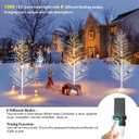 6FT Enchanting Birch Tree with 1300 LED Lights, Twinkle Light White Christmas Tree with Timer IP44 Waterproof for Indoor Outdoor Festival Wedding Party Christmas Decorations