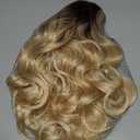 GIANNAY Blonde Lace Front Wigs Wave Ombre Blonde Lace Front Wig for Black Women Gluless Wigs (Ombre Blonde Wave Lace Wig) 24 x 7 x 3 inches