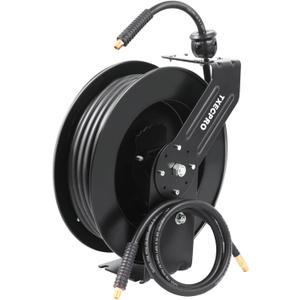 Retractable Air Hose Reel, 3/8 IN x 65 FT Hybrid Air Hose Max 300 PSI, Air Compressor Hose Reel with 5 ft Lead in, Ceiling/Wall Mounted Air Hose Reel,Heavy Duty Air Tool