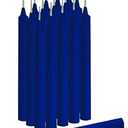 Candle Charisma 100 Blue Spell Candles - 4" Unscented Paraffin Chime Candles, Smokeless & Dripless, Colored Candles, Long Burn Time 0.43" Thick Taper Candles for Rituals, Witchcraft and Parties