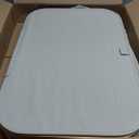 LONBET Laundry Basket with Lid, Made from Breathable Fabric | Aesthetic Clothes Hampers for Laundry with Side Handles & Sturdy Bamboo Frame (40 Gallons - Double, Light Gray)