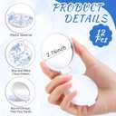 12 Pcs Blue Floral Mini Compact Mirrors Bulk Small Pocket Bridesmaid Mirrors for Bridal Shower Party Favors Purse Travel Makeup Folding Glass Gift for Women Wedding Guest Birthday