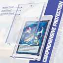 24ct Magnetic Card Holders for Trading Cards35pt Acrylic Baseball Card Holders with 24 Card Stands Card Protector Hard Plastic Fit for MTG and Sport Cards (24)