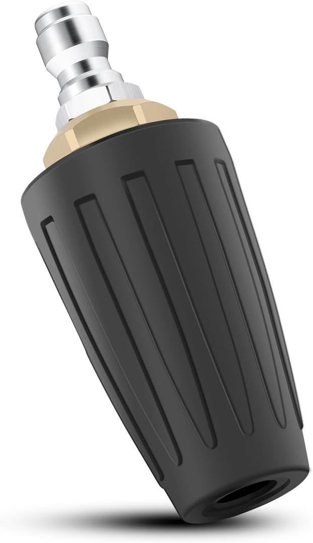 Pressure Washer Turbo Nozzle - 360° Rotating Power Washer Nozzle Tips - Turbo Nozzles with 1/4-Inch Quick Connector, Tips for Pressure Washer, 4000 PSI Max