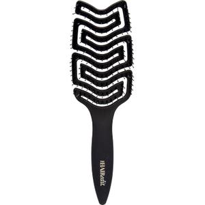 The Hair Edit Detangle & Massage Brush Wet & Dry Brush With Ergonomic Paddle, Non Slip Grip Scalp Massager with Soft Flexible Bristles, Anti-Breakage Hairbrush for Thick, Curly, Straight, Fine Hair