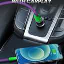 Color Block Chubby - Power Bank Friendly Short 240W Fast Charging Cable for iPhone 16 15 Pro Max Silicone USB C Cable for Samsung, iPad, MacBook, Blue+Green, USB-A to Type-C, 1.64FT