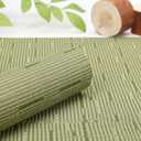 Myir JUN Table Runner, Vinyl Table Runner Indoor 72 Inch Long Arbitrarily Cropped Runner for Table Heatproof for Home Party (Green, 12 x 72 inch)