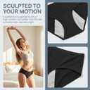 Women's Leakproof Cotton Underwear Washable Reusable Incontinence Panty Bladder Leak Absorbent Briefs, Large