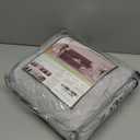 U-NICE HOME Loveseat Sofa Cover Reversible Couch Covers for 2 Cushion Couch for Dogs Furniture Protector Cover with Elastic Straps Water Resistant(Loveseat Small, Light Grey/Light Grey)