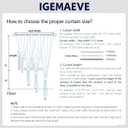 IGEMAEVE Black 100% Blackout Curtains 84 Inch Length 2 Panels Set, Black Out Curtains for Bedroom 84 Inch Long, Rod Pocket Energy Saving Room Darkening Drapes for Living Room Dining Room Window