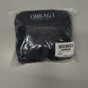 OMKAGI Women Long Sleeve Tops Boat Neck Off Shoulder Shirts Fitted Going Out Y2K Crop Top (Black, XS)