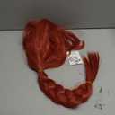 ColorGround Long Braided Reddish Brown Heat Resistant Costume Wig for Fiona Cosplay