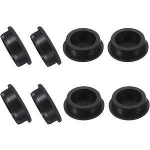 Uxcell 8 Pcs t Shaped Silicone Plug, Dia 40 Mm/1.57 Inch Elastic Waterproof Silicone Plug Reusable Bottle Stopper for Pipes Equipment, Black
