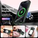 SEXYMOM Magnetic for iPhone 15 Pro Case with Privacy Screen Protectors X2 - Upgraded Camera Protection - Compatible with Magsafe,21ft Drop Tested,Slim Fit Translucent Matte Phone Case - Dark Green