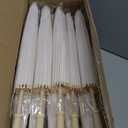 MBJZSL 30 Pack White Paper Umbrellas, 23.6 Inch Paper Parasol Umbrella Chinese Japanese Style DIY Umbrellas Decorative Vintage Decor for Wedding Props