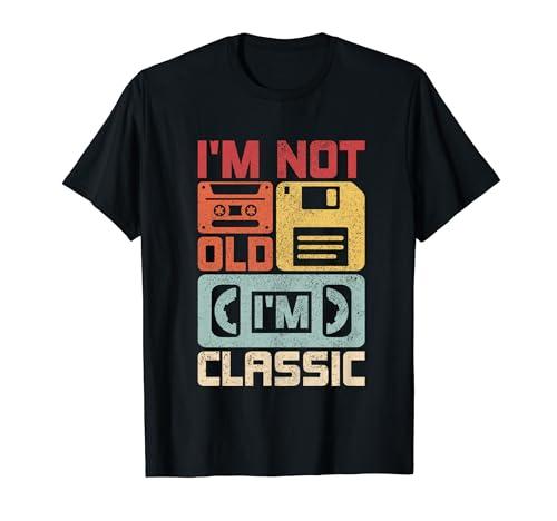 Im Not Old Im Classic Retro 70s 80s Outfit Funny Old People T-Shirt 2X