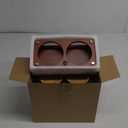 Glass Coffee Grounds Container with Shelf, 2 45 oz Glass Coffee Canisters with Airtight Thread Lid, Glass Storage Jars with Stainless Steel Spoon for Coffee Bean, Sugar, Nut (Brown Bamboo)