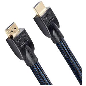 Amazon Basics Nylon-Braided HDMI Cable, 25ft