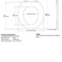 KOHLER 4648-47 Stonewood Round Toilet Seat, Wood Seat for Standard Round Toilets, Lid with Color-Matched Plastic Hinges, Almond