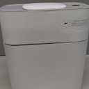 JOYBOS Bathroom Trash Can with Lid Automatic Garbage Can, 3 Gallon Slim Electric Waterproof Narrow Small Garbage Bin,Plastic Trash Bin, 14 L Motion Sensor Rubbish Can for Bedroom Office Toilet