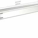 LED Bathroom Light Fixtures Over Mirror 24.4 Vanity Light with Milky White Lampshade 4000K Daylight Chrome Finishing Bath Bar (Chrome)