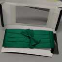 Vesuvio Napoli Boy's Cummerbund & Bow Tie Set Solid Color Boys Cumberbund BowTie (Emerald Green)