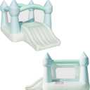Bounceland Bouncy Castle Daydreamer Mist Bounce House, Pastel Bouncer with Slide, 12 ft L x 9 ft W x 7 ft H, UL Blower Included, Trendy Bouncer for Kids, Indoor and Outdoor Use
