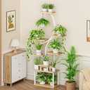 MODCART Plant Stand Indoor with Grow Lights, Indoor Plant Stand with Wheels, 8 Tiered Plant Shelf Indoor, Tall Plant Stands Indoor with Pulley for Living Room, 1PCS