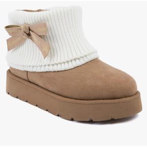 Juicy Couture Women’s Fashion Boots – Cozy Ankle Booties with Chunky Lug Sole, Soft Upper, and Pull-On Fit for Cold Weather Comfort, Size 8