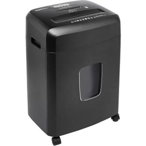 Amazon Basics Paper Shredder for Home and Office, New Model 15-Sheet Cross Cut, CD/Credit Card Shredder, 6 Gallon Wastebasket, Black