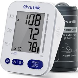 Blood Pressure Monitors for Home Use FSA HSA Eligible, Large BP Cuff with 240 Memories for 2 Users, Upper Arm Blood Pressure Machine, Accurate BP Monitor with Batteries Type-C Cable (White)
