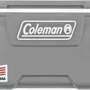 Coleman Classic Series Insulated Portable Cooler, Leak-Resistant Outdoor Hard Cooler Keeps Ice up to 5 Days, 52/70/120/150 Quart (Rock Grey)