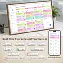 27" Digital Wall Calendar with Chore Chart, Touchscreen & Family Planner
