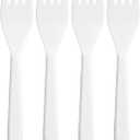 N9R 180PCS White Plastic Forks, Solid, Durable and Heavy Duty Plastic Forks, Perfect Utensils for Parties, Weddings and other Formal Events