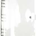 B5 Clear Soft PVC Round Ring Binders Dia 20mm 9-Ring Binder Cover with Snap Button Closure for Loose Leaf Journal Planner Albums DIY (B5-9 Holes(206x275mm))