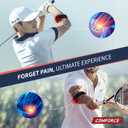 Golfer Elbow Brace for Men & Women with Removebale 3D Air Cushion Paded, Lightweight Adjustable Tennis Elbow Brace for Tendonitis Pain Relief, Elbow Support for Sport